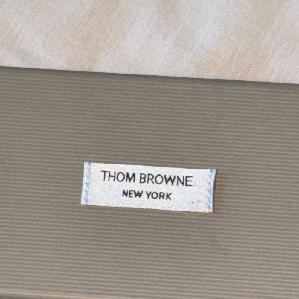 THOM BROWNE | Round Gray Tortoise Acetate Silver Mirror Lens Sunglasses | 54 mm - Picture 2 of 16
